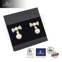 ราคา ต่างหู Swarovski โบว์มุก ห้อยมุก (776382278)