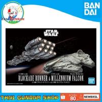 ราคา ⭐TGS⭐STAR WARS 1/1000 blockade runner & 1/350 millennium falcon Star Wars (Bandai) (2053620274)