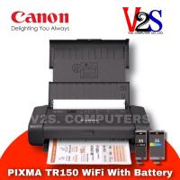 ราคา Canon PIXMA รุ่น TR150 With Batt Wi-Fi Portable เครื่องพิมพ์ขนาดปริ้นพกพา มีหมึกพร้อมใช้ ประกันศูนย์ (10844030007)