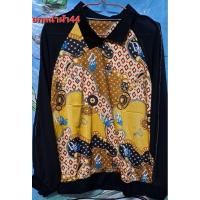 ราคา เสื้อแขนยาวผ้าซาตินแขนผ้าชีฟองอกหน้าผ้า44ชายเสื้อจ้ำ (27318959960)