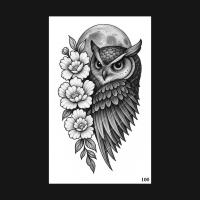 ราคา ทาโตมาเนียสโตร์ - สติ๊กเกอร์รอยสักชั่วคราวกึ่งถาวร พร้อมนกฮูก 100 ชิ้น โมติฟส์ (49104045425)