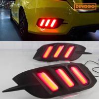 ราคา ไฟทับทิมท้าย ไฟกันชนท้าย Honda Civic FC Mustang Style (17967236793)