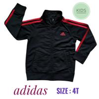 ราคา สินค้ามือสอง แบรนด์แท้ เสื้อแจ็กเก็ต เด็ก อาดิดาส เสื้อแขนยาว กันหนาว Adidas Track Jacket ไซส์ 4T สูง 102-108 CM (50352440259)