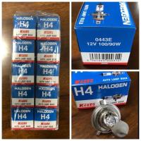 ราคา [ราคาส่ง!!! 10หลอด]หลอดไฟหน้า H4 12V 100/90W ยี่ห้อ Koito แท้ made in Japan (944813054)