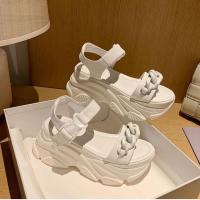ราคา ลูกค้าขายส่งรองเท้าส้นตึกแบบรัดส้น รองเท้าแตะแฟชั่น,ส้นสูง7.5 ซมSize 34-40 (40958004782)