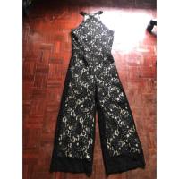 ราคา จั้มสูทขายาวลูกไม้งานป้าย (581048624)