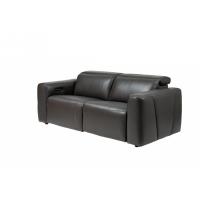 ราคา Modernform โซฟา KHLOE RECLINER ปรับไฟฟ้า 3S หุ้มหนังแท้สีเทาดำ (23278365355)