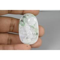 ราคา C208 จี้หยกเขียวแท้ ใส่เพื่อสิริมงคล หยกสลักรูป ลิงถือลูกท้อจีน เสริมปีวอก Type A Jade สามารถออกใบรับรองได้ (42876692097)