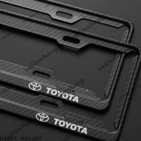 ราคา กรอบป้องกันป้ายทะเบียนลายคาร์บอนไฟเบอร์ Toyota เหมาะสําหรับ Corolla / Prado Camry Altis Vigo Fortuner CHR Vios Yaris Ativ Hilux REVO Avanza sienta hiace innova Fortuner (26414518215)