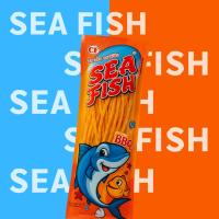 ราคา ปลาเส้นทาโร่ ปลาเส้นปรุงรส เนื้อปลาแท้ 80% ขนาด 20 กรัม (รสบาร์บีคิว) (12 ซอง) (29137213171)