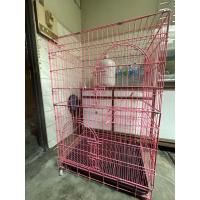 ราคา กรงแมว กระต่าย 3ชั้น สีชมพู มือสองพับได้ (24872074506)