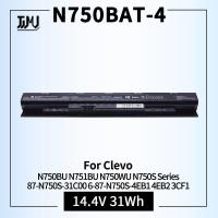 ราคา N750BAT-4 Laptop Battery For Clevo N751BU N750WU N750BU N750S Series 87-N750S-31C00 6-87-N750S-4EB1 4EB2 3CF1 6-87-NH50S (28580848787)