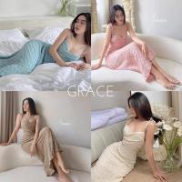 ราคา แม็กซี่เดรสสายเดี่ยว งานจากป้าย GRACE ช่วงอกตวัดไขว้เพิ่มเน้นเนินอกเพิ่มความดูม เนื้อผ้าอย่างดีมีความยืดหยุ่นมาก (9099250981)