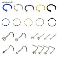 ราคา สินค้าใหม่! เซ็ตสแตนเลสบานพับ Segment Hoop Ring Studs สำหรับเจาะหู จำนวน 22 ชิ้น (54905928885)