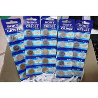 ราคา ส่งจากไทย ถ่านไบออส CR 2032 ยี่ห้อ SONY 1แผง 5ก้อน Lithium Batteries 3V. Bios CR2032 ถ่านเมนบอร์ด ถ่านนาฬิกา เครื่องชั่ง (23228401209)