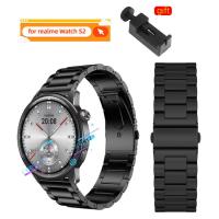 ราคา สาย realme Watch S2 สายโลหะสําหรับ realme Watch S2 Pro สายสมาร์ทวอทช์ สายรัดข้อมือแบบสปอร์ต (27063378266)