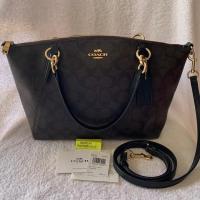 ราคา Coach แท้ รุ่นพัด13" สี น้ำตาลดำ (2446341166)