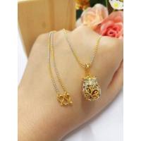 ราคา #สร้อยคอสองกษัตริย์พร้อมจี้ถุงทอง#สร้อยคอพร้อมจี้ถุงทองเรียกทรัพย์ (5057363252)