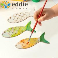 ราคา EDIE 40PCS ไม้ Fish Cutouts, เปล่ายังไม่เสร็จทาสีเครื่องประดับปลา, Creative Sea สัตว์แกะสลัก DIY หัตถกรรมรูปปลาไม้ Slice Garden Patio (45055884082)