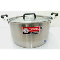 ราคา Zebra หม้อหุงต้ม Homey สเตนเลส Hi-Cr 36 ซม. สูง 20 ซม. ความจุ 20 ลิตร ตราหัวม้าลาย 261036 หม้อต้ม หม้อม้าลาย (29869469197)