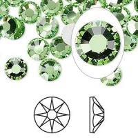ราคา คริสตัล Swarovski SS8 2.4mm Peridot - No Hotfix Flatback Crystal (12407820680)