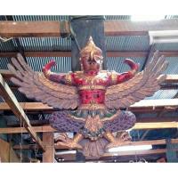 ราคา ครุฑไม้สักแกะสลัก ขนาด1เมตร พญาครุฑไม้สักทองเก่า (19678326395)