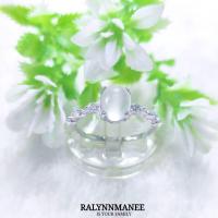 ราคา RP033 แหวนพลอยมูนสโตนแท้ ( Natural Moonstone ) ตัวเรือนเงินแท้ 925 ชุบทองคำขาว,ชุบทอง,ชุบพิงค์โกลด์ งานสั่งทำ (27082019880)