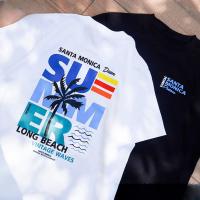 ราคา เสื้อยืดแขนสั้นโอเวอร์ไซส์ ใส่คู่/ใส่เดียว ลาย summer OK-029⚡️พร้อมส่ง⚡️ ผ้านำเข้าUSA เจ้าเดียวที่นี่!! (25521625513)