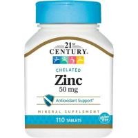 ราคา 21st Century ,Zinc 50 mg ,110 tablets สังกะสี (4714625125)