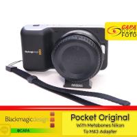 ราคา [USED] Blackmagic Pocket Original With Metabones Nikon To M43 Adapter YC (24570435648)