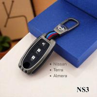 ราคา NISSAN TEANA ALMERA VL SYPHY แบบ3ปุ่ม เคสกุญแจรถยนต์ ปลอกกุญแจโลหะ+ปุ่มซิลิโคน (27889567964)