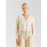 ราคา (ของแท้) HOLLISTER cardigan คาดิแกน สีครีม (29763972484)