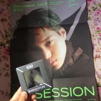 ราคา [WTT/WTS] EXO Obsession อัลบั้ม EXO ver. โปสเตอร์พับภาพไก่สไลด์แบคฮยอน (16592767830)