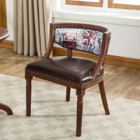 ราคา เก้าอี้ ประเทศหนังสือโบราณผ้ากาแฟเก้าอี้รับประทานอาหารรอบทิศทางยุโรปย้อนยุคเลียนแบบหนังเก้าอี้รับประทานอาหารไม้เนื้อแข็งอเมริกันสบายๆเก่า ไม่เป็นไร8 (40678054590)