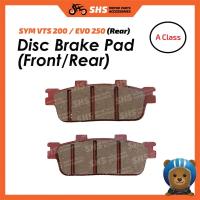 ราคา ผ้าดิสเบรค SYM VTS 200 / EVO 250 (หลัง) / หน้า/หลัง Depan/Belakang - A Class (55753627051)