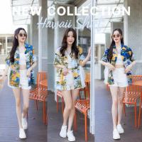 ราคา Hawaii Shirt (เสื้อฮาวาย ลายต้นมะพร้าว #A325) (26030480498)
