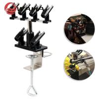 ราคา ที่วางแอร์บรัช ขาตั้งหนีบเครื่องมือยึดแอร์บรัชชั้นวางหนีบสําหรับ6แปรง (55804314272)