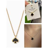ราคา สร้อยคอ kate spade สีทอง จี้ใบโพธิ์ สีดำ สวยมาก (28513869961)