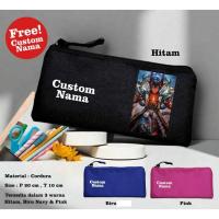 ราคา ML Mobile Legends Pencil Case Anime Cordurra Pencil Case Screen Printed Name Boys Girls Long 20cm Black Blue Pink (26694173644)