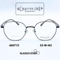 ราคา กรอบแว่น Chapter One 6607 (สีดำขาสีกระ,สีเงินขาสีกระ) 53-18-142 (41464141691)