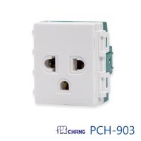 ราคา ปลั๊กกราวด์เดี่ยว เต้ารับเดี่ยวเสียบขากลมแบนพร้อมกราวด์ ช้าง PCH-903 (11746131052)