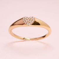 ราคา Grace Fine Jewelry แหวนทองแท้ 9K ซิกเนท Heart (12564181873)