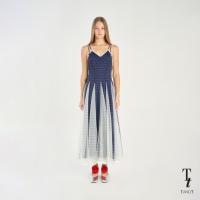 ราคา TandT - EZRA DRESS - RAYERED SPAGHETTI STRAPS PLEATED MAXI DRESS (28316511095)