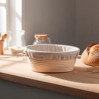 ราคา ชุดตะกร้าหมักแป้งขนมปังแบบช่างฝีมือพร้อมซับใน สําหรับขนมปังอบสดใหม่กรอบ เครื่องมืออบที่จําเป็น ของขวัญยอดเยี่ยมสําหรับคนรักขนมปังยีสต์ธรรมชาติ (43377578438)