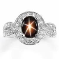 ราคา แหวนเงินแท้ 92.5 พลอยสตาร์ดำ Black Star Sapphire น้ำหนัก 2.05 กะรัต ขาสวยเนื้อเนียนค่ะ (677988733)