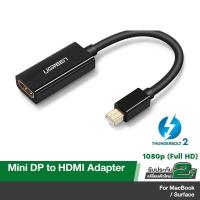 ราคา UGREEN รุ่น 10460 / 10461 Mini DisplayPort to HDMI Male to Female Converter 1080P Adapter MINI DP to HDMI Adapter (42924889238)