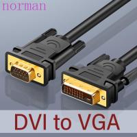 ราคา NORMAN Dvi To VGA Cable Adapter, DVI 24+1 Video Converter Dvi 24+1 To Vga Cable, 15-pin VGA Gold Plated Pure Copper Dvi Cables To Vga Converter สําหรับแล็ปท็อป/เดสก์ท็อป/โปรเจคเตอร์/HDTV (44655876032)