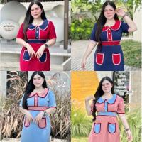 ราคา เดรสสาวอวบ งานป้ายจ้า P3 เดรสคุณหนูคอบัว ป้าย Love pp shop เดรสทรงคุณหนูคอบัวน่ารักๆคอลเลคชั่นใหม่ เนื้อผ้าฮานาโกะ (11494184900)