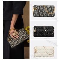 ราคา Dior แท้ คลาสสิค 30 Montaigne Dior Midi มินิ กระเป๋าโซ่ แท้ (27377764965)