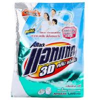 ราคา แอทแทค ทรีดี คลีน แอ็คชั่น ผงซักฟอกสูตรเข้มข้น กลิ่นเฟรช เดย์ 1800 กรัม (1502638272)